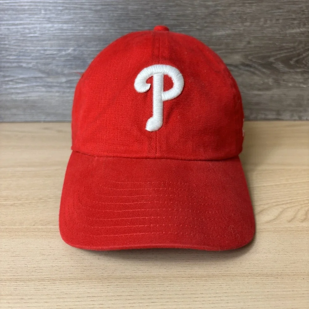 Vintage Philadelphia Phillies Hat Cap Fitted Mens 7 1/4 Red MLB Baseball New Era